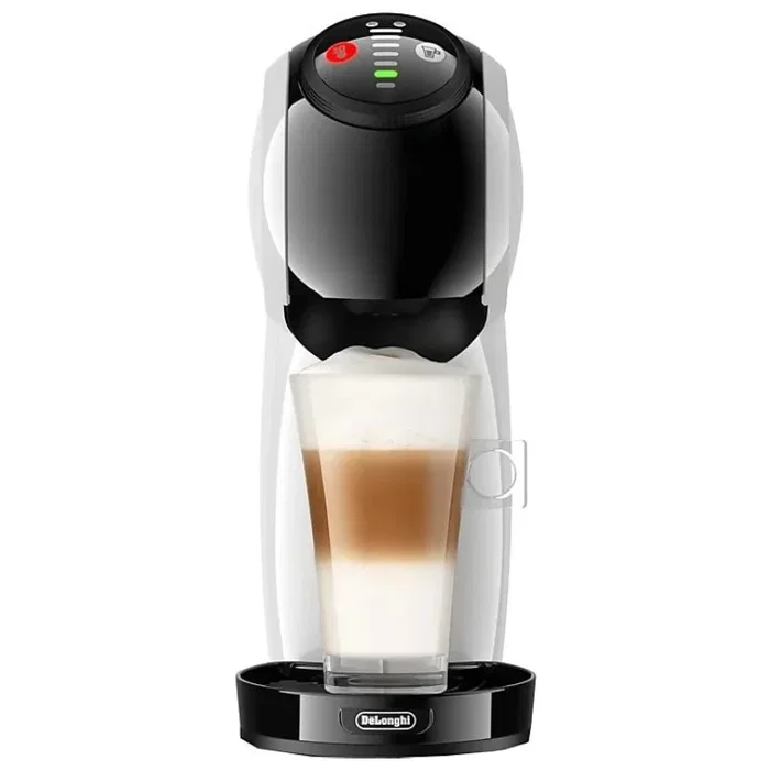 Delonghi Dolce Gusto Genio S EDG226.W Cafetera de Cápsulas 15 Bar Blanca, Thermoblock, Pantalla Táctil, Personalizable, Tazas Calientes y Frías